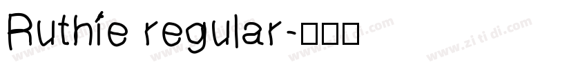 Ruthie regular字体转换